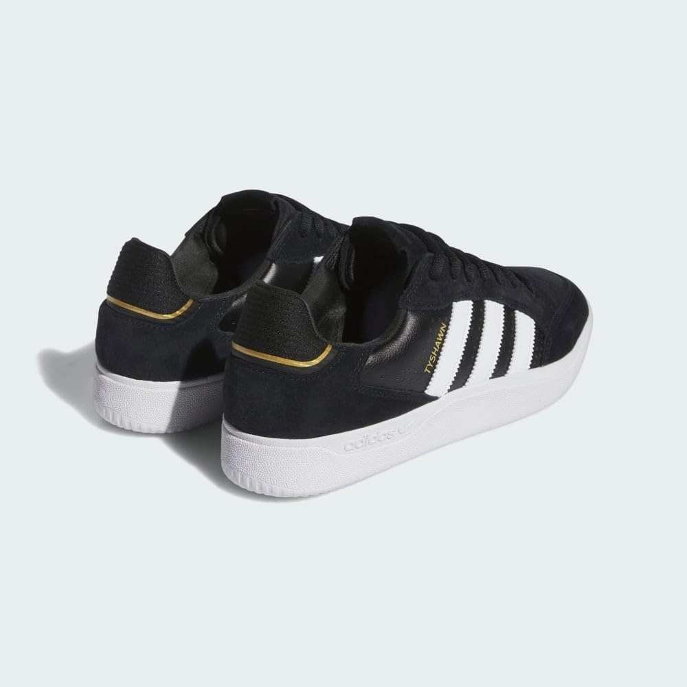 Adidas Tyshawn Low Shoes - Core Black/Cloud White/Gold Metallic