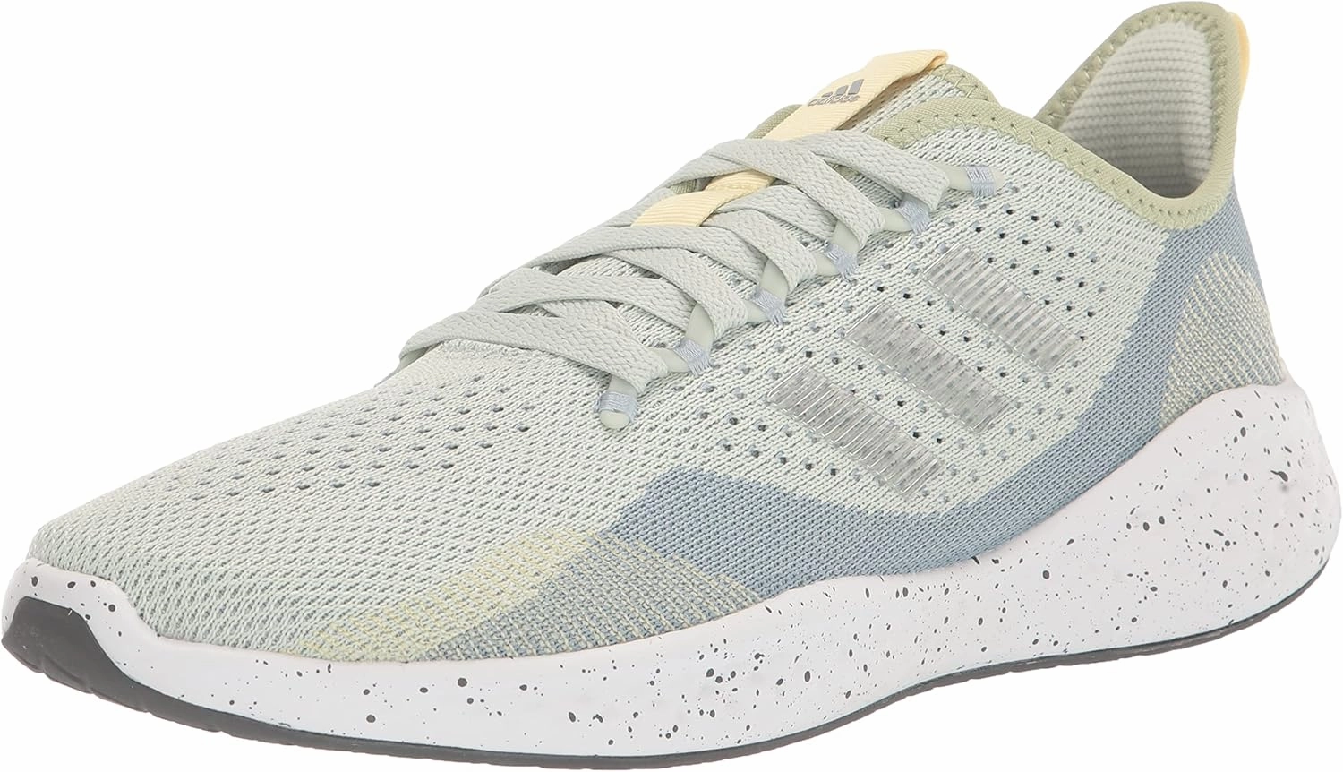 adidas Women's Fluidflow 2.0 Running Shoe, Linen Green/Silver Metallic/Magic Grey, 9