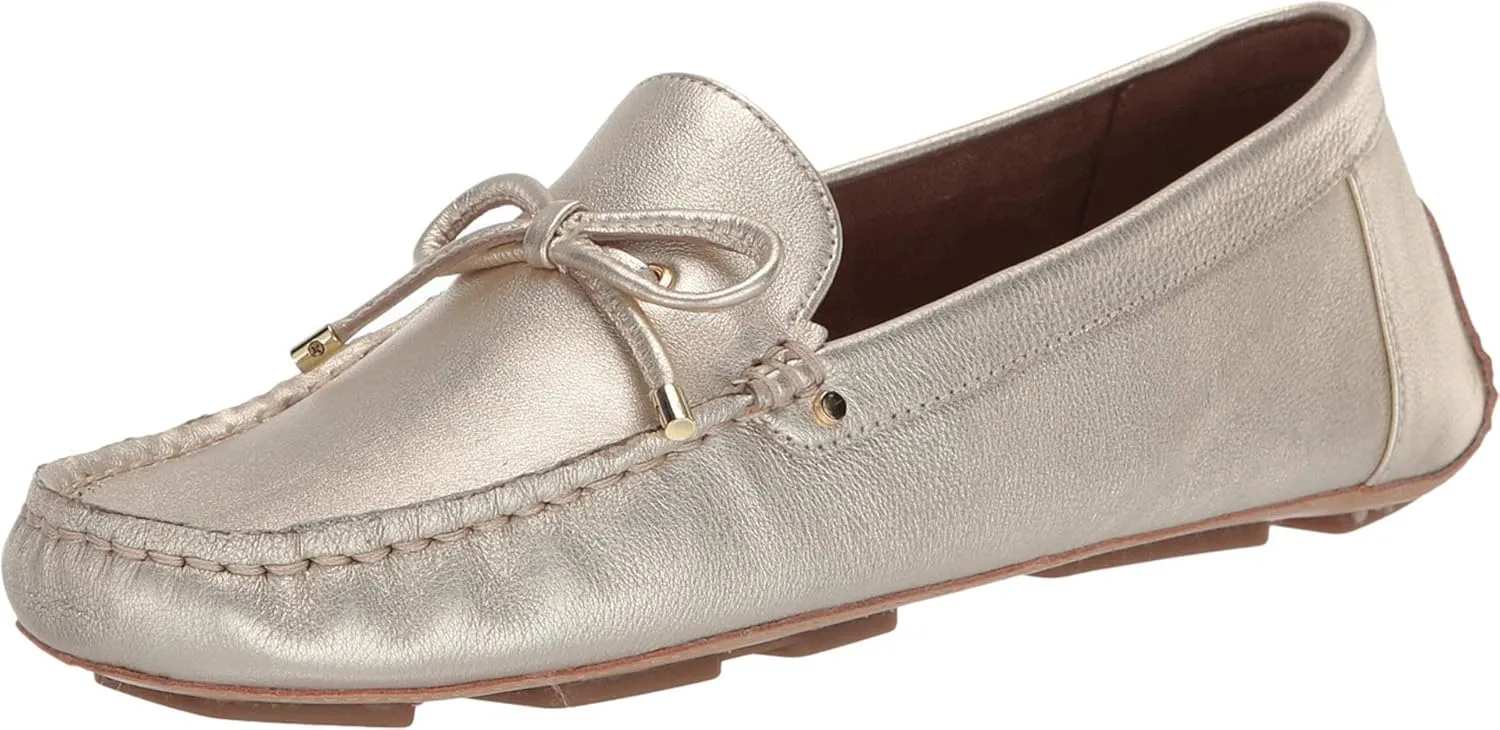 Aerosoles Women's Brookhaven Driving Style Loafer, Gold Metallic, Medium