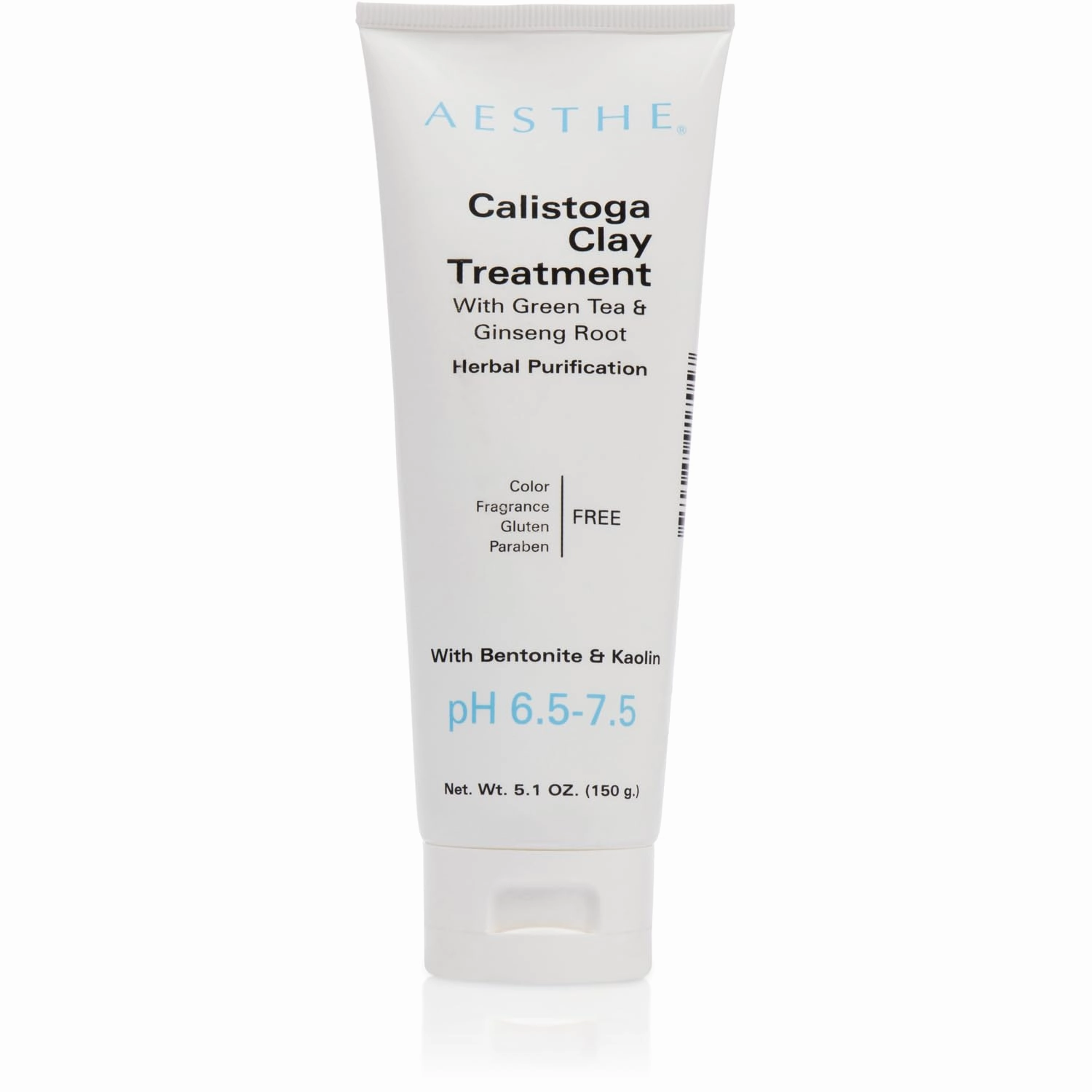 Aesthe Calistoga Clay Facial Masque - Green Tea & Ginseng Root Extract - Bentonite & Kaolin Face Mask - Deep Cleansing Skincare - Botanical Skin Treatment - Remove Impurities, Smooth, Refresh - 5.1 oz