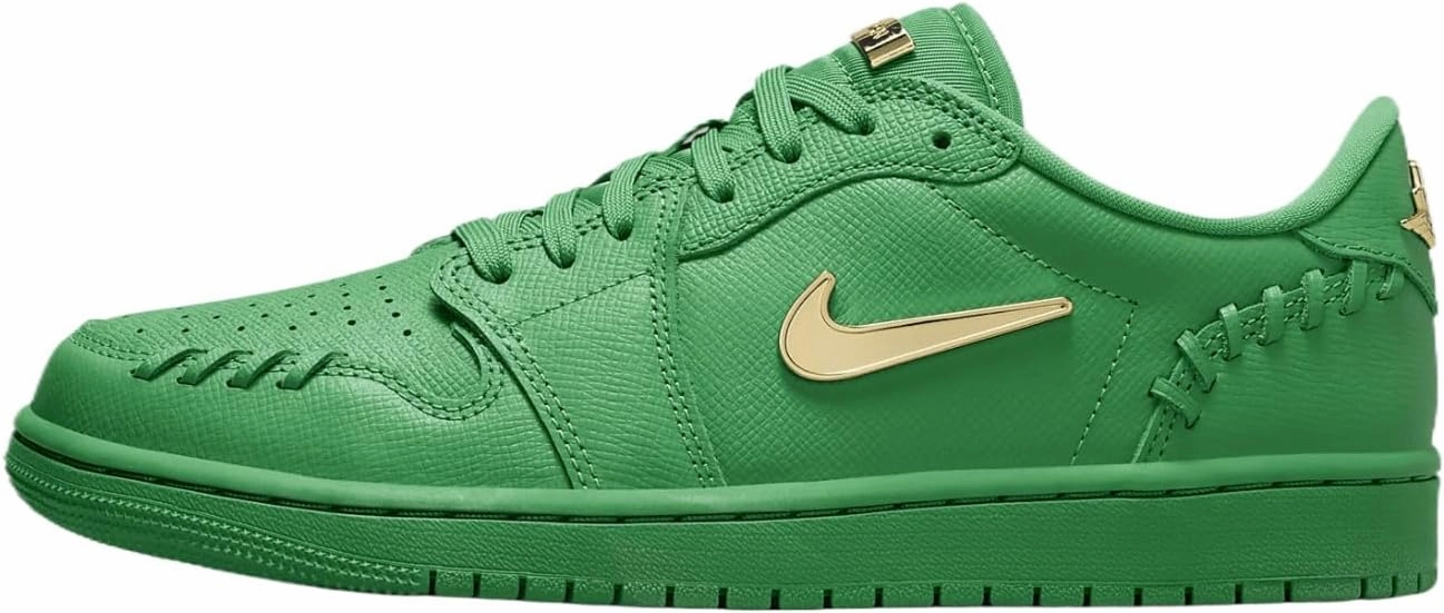 Air Jordan 1 Low Method of Make Women's Shoes (FN5032-300, Lucky Green/Metallic Gold)