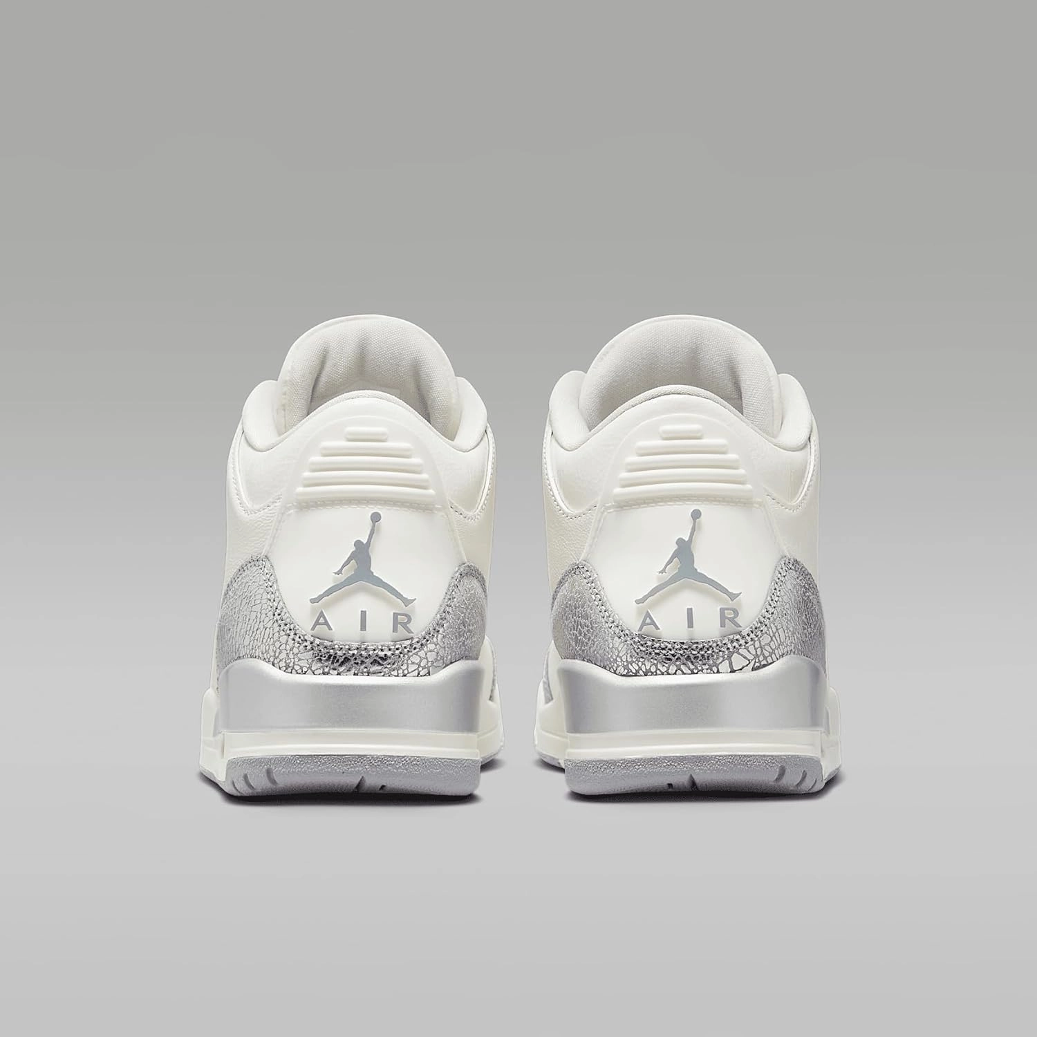 Air Jordan 3 Retro Women's Shoes (CK9246-100, Sail/Metallic Silver/Cement Grey)
