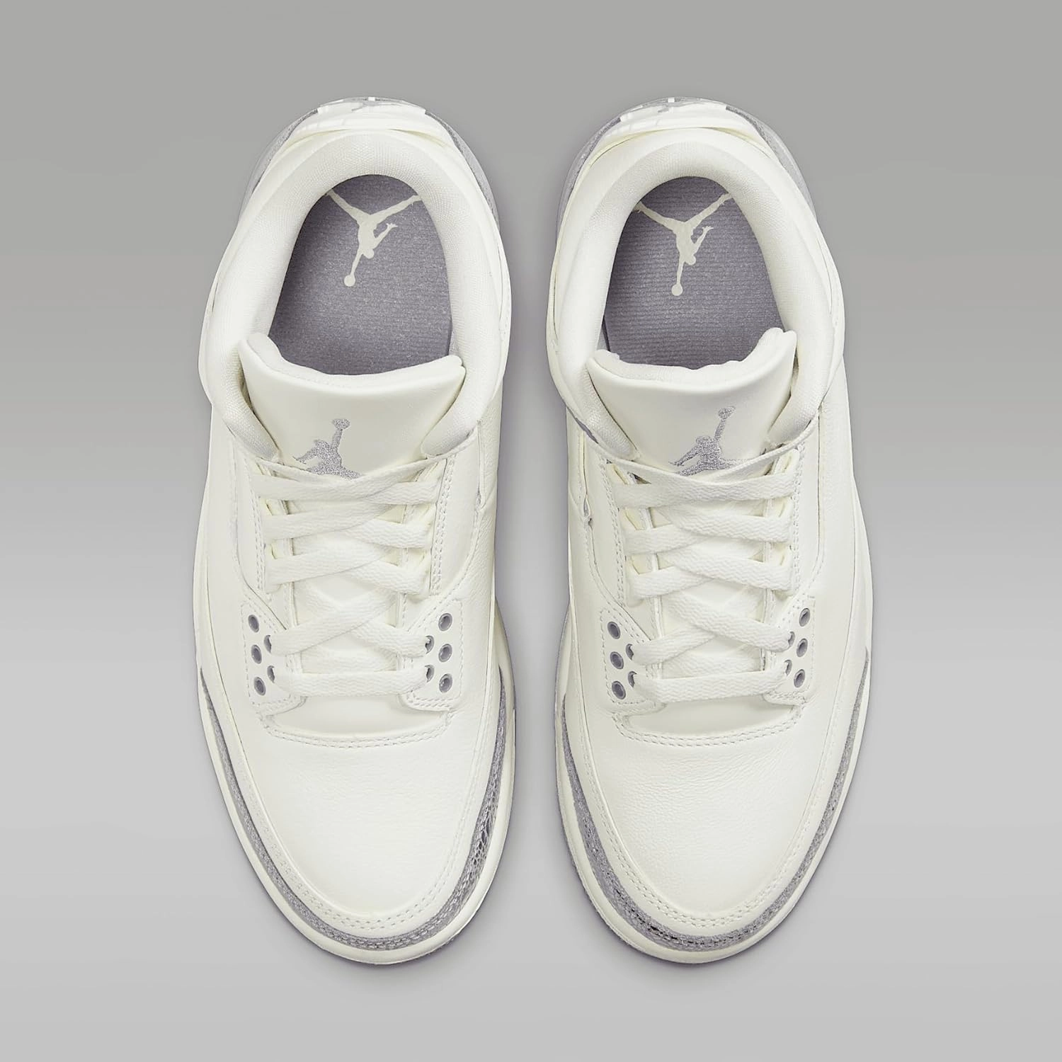 Air Jordan 3 Retro Women's Shoes (CK9246-100, Sail/Metallic Silver/Cement Grey)