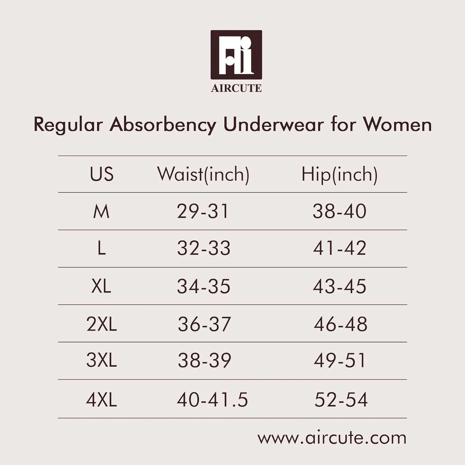 AIRCUTE Washable Absorbency Urinary Incontinence Underwear for Women High Waist Leak Proof Panties for Bladder Leakage 60ML, 3 Pack (Large, Beige-Beige-White)