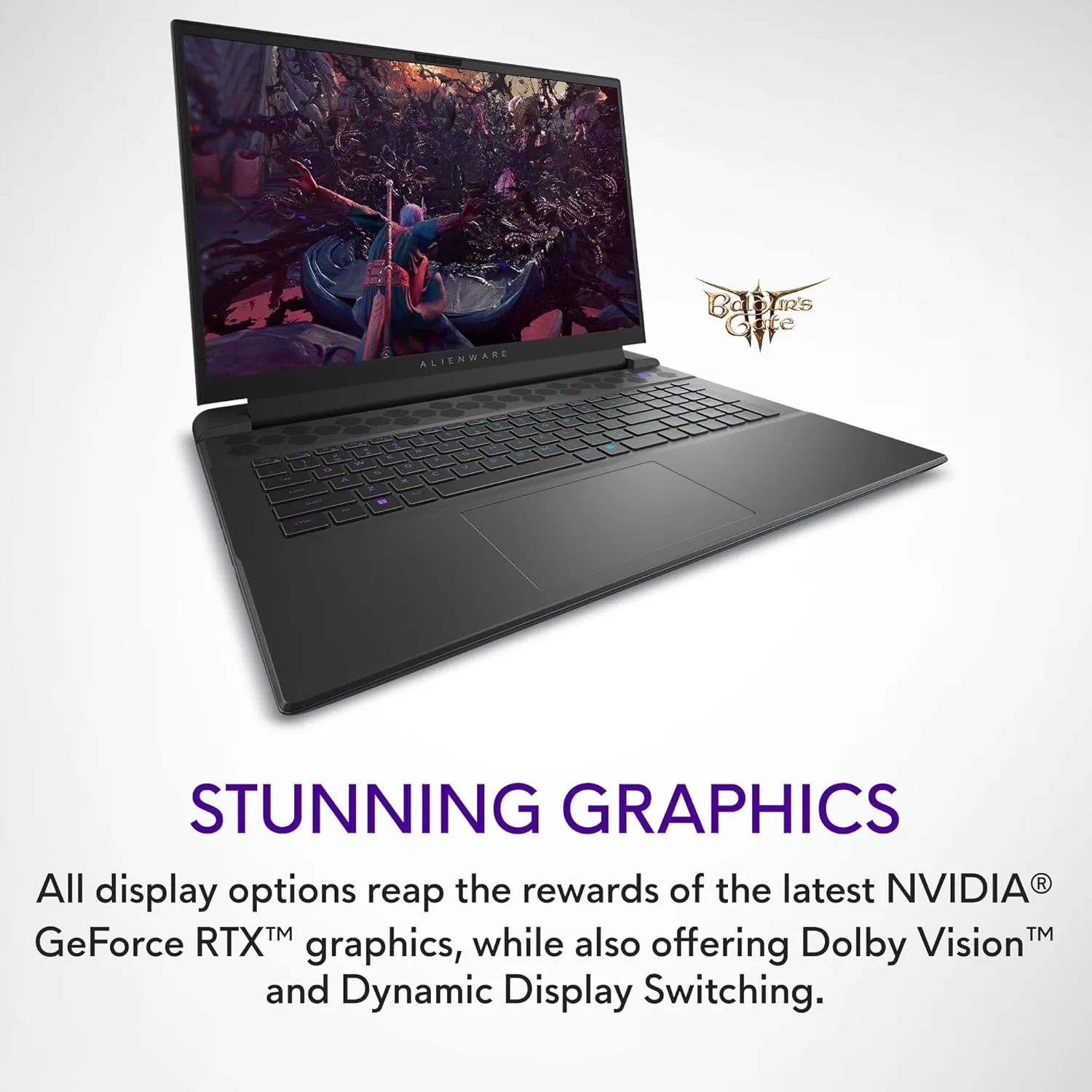 Alienware M18 R2 Gaming Laptop - 18 QHD  165Hz 3ms Display, Intel Core i9-14900HX, 32GB DDR5 RAM, 1TB SSD, NVIDIA GeForce RTX 4080 12 GB GDDR6, Windows 11 Home, Onsite Service - Dark Metallic Moon