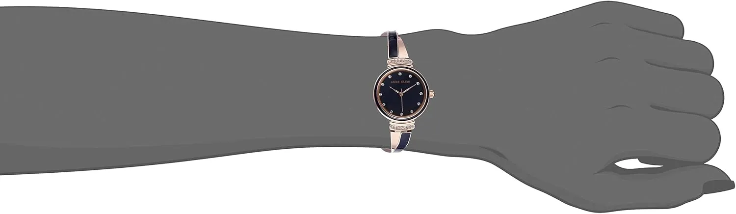 Anne Klein Women's Premium Crystal Accented Watch and Bangle Set