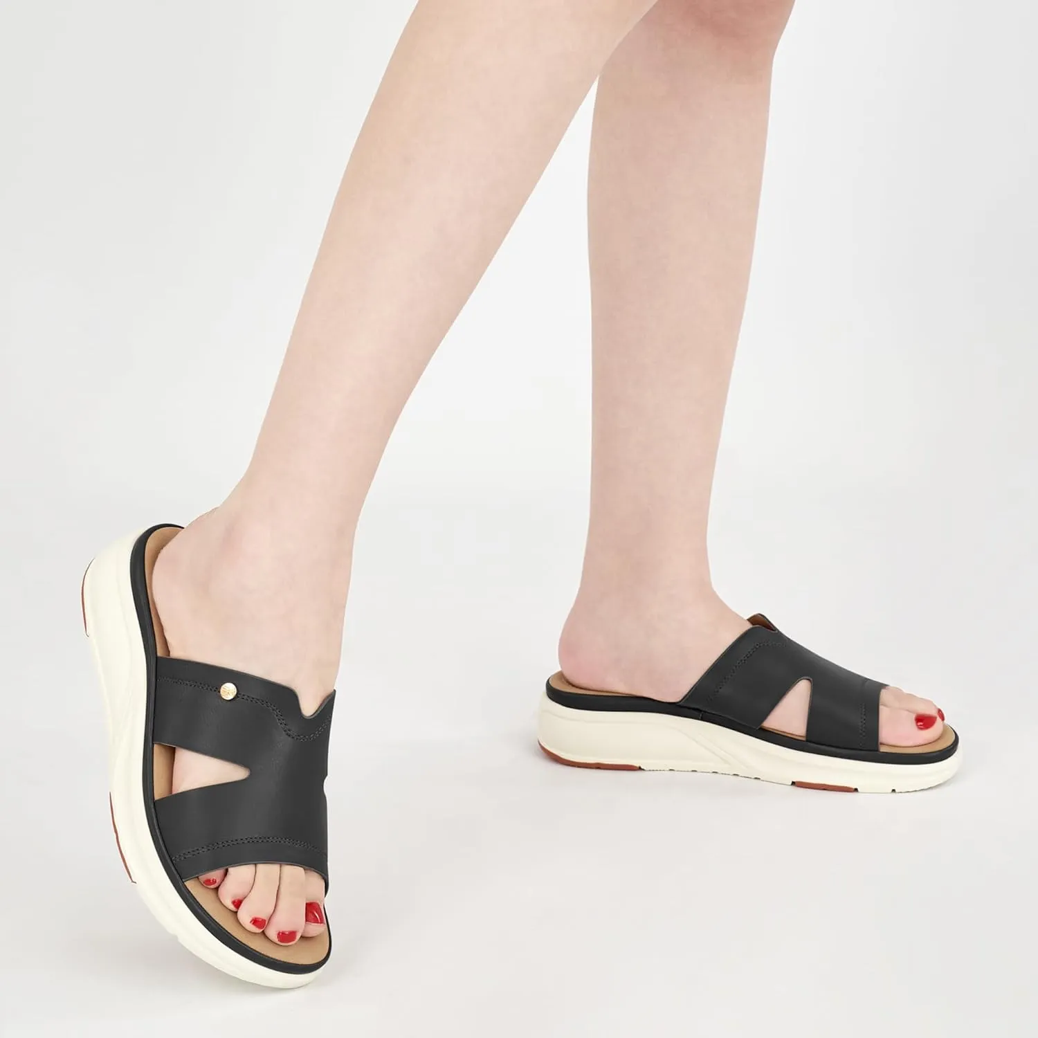 Aomigoct Dressy Sandals for Women Comfort: Summer Platform Womens Sandals 2025 - Ladies Fashion Walking Sandal Indoor Outdoor