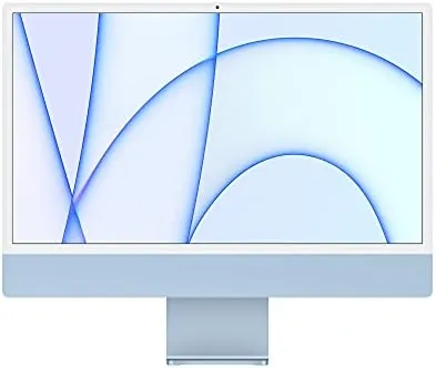 Apple 2021 iMac (24-inch, M1 chip with 8‑core CPU and 8‑core GPU, 8GB RAM, 2TB) - Blue (Renewed)
