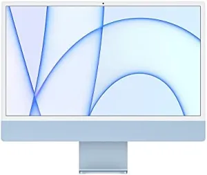Apple 2021 iMac (24-inch, M1 chip with 8‑core CPU and 8‑core GPU, 8GB RAM, 2TB) - Blue (Renewed)