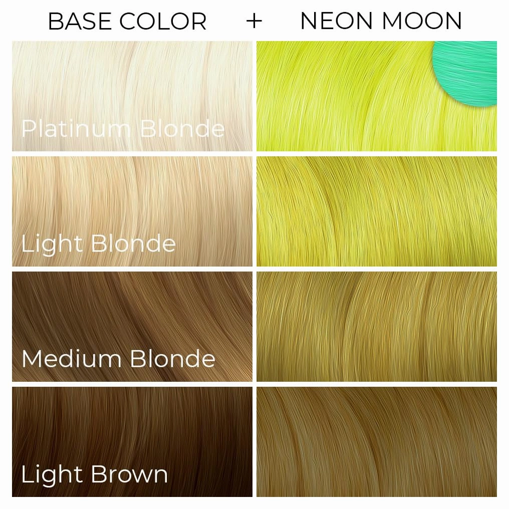 ARCTIC FOX Vegan and Cruelty-Free Semi-Permanent Hair Color Dye (8 Fl Oz, NEON MOON)