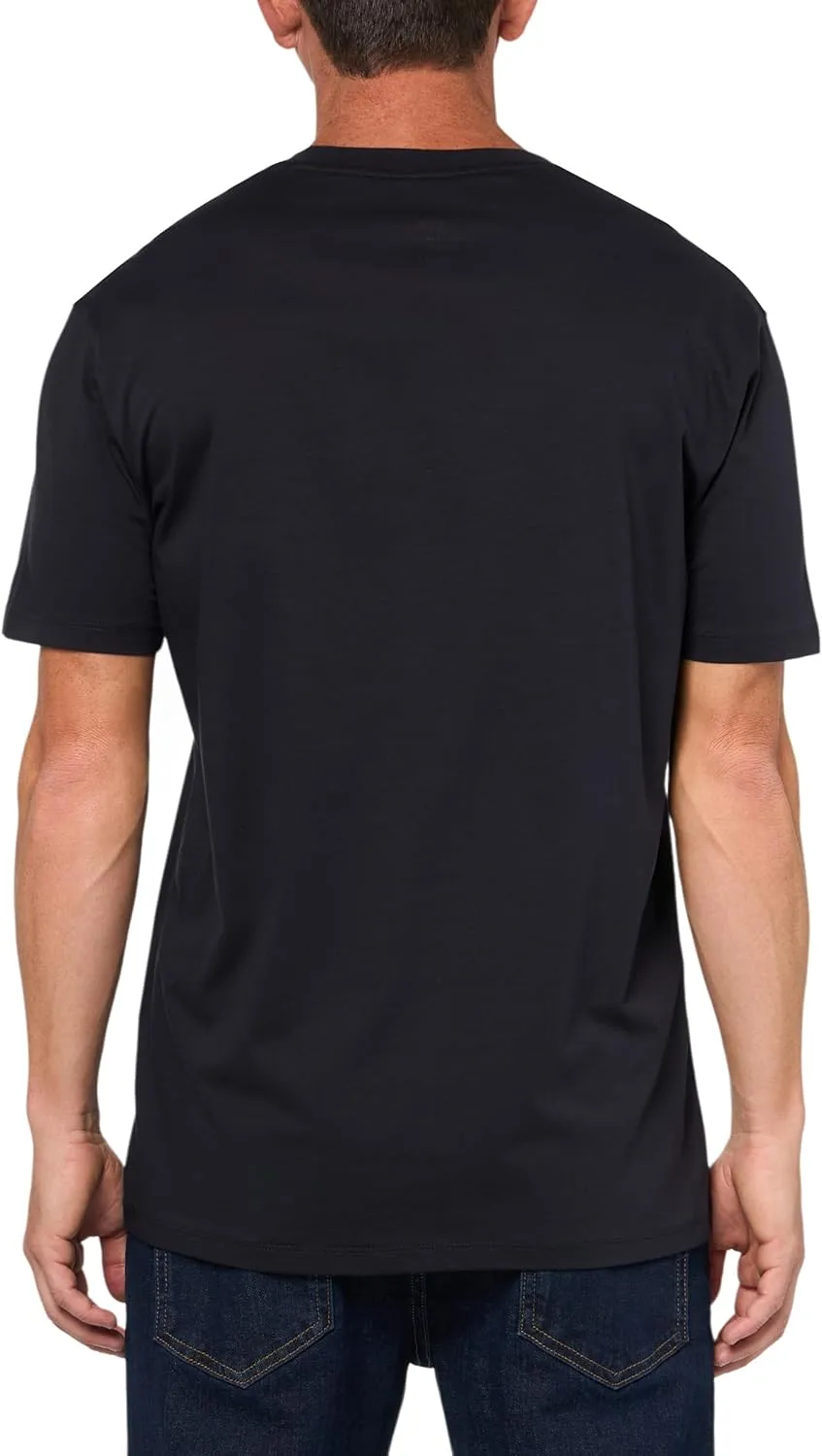 Armani Exchange Men's A|x Large Logo Black and Gold T-Shirt