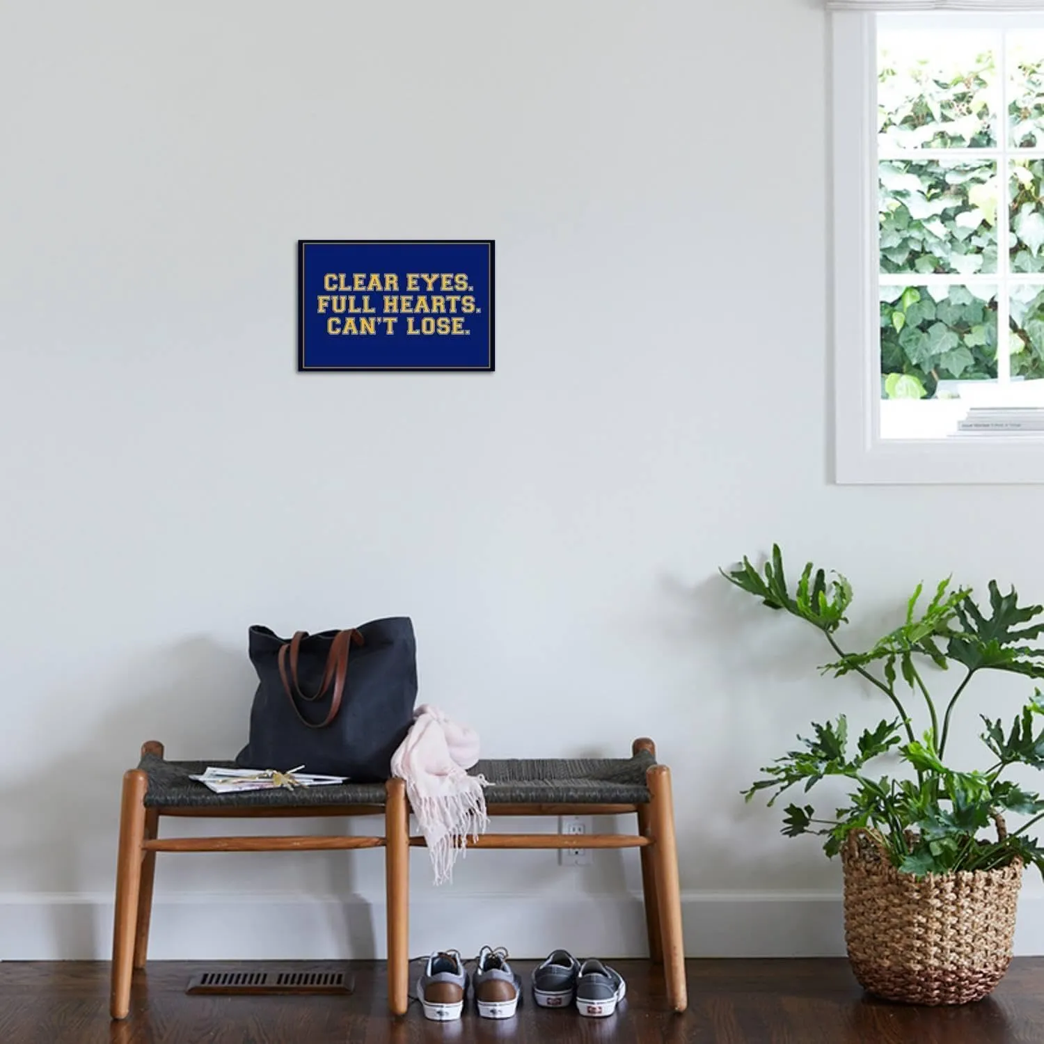 ART.COM Wall Art Print Clear Eyes. Full Heart. Can't Lose., 18" x 12"