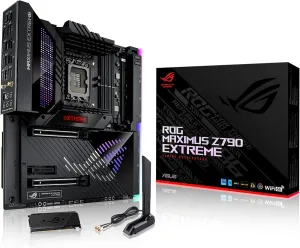 ASUS ROG Maximus Z790 Extreme WiFi 6E LGA 1700(Intel®12th&13th Gen) EATX Gaming Motherboard (PCIe 5.0,DDR5,25power Stages,5X M.2,10&2.5Gb LAN,2xThunderbolt 4,USB 3.2 Gen 2x2 with Quick Charge 4 )