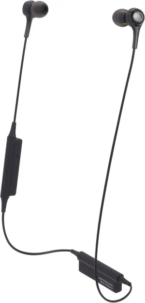 Audio-Technica ATH-CK200BTBK Bluetooth Wireless In-Ear Headphones with In-Line Mic & Control, Black