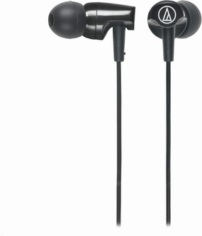 Audio-Technica ATH-CLR100is SonicFuel In-Ear Dynamic Headphones with In-Line Mic & Control, Black