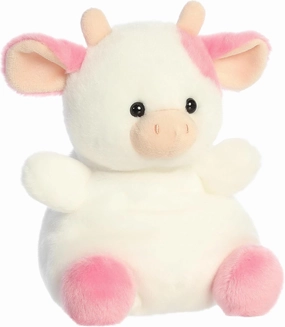 Aurora® Adorable Palm Pals™ Party Sized™ Belle Strawberry Cow™ Stuffed Animal - Fun Collectible Plush for Kids and Adult Collectors - Perfect for Decorating Rooms and Birthday Gifts - Pink 8 Inches