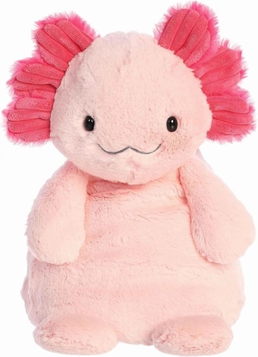 Aurora® Cuddly Huggle Pals Assuring Axolotl™ Stuffed Animal - Weighted Comfort - Endless Snuggles - Pink 12.5 Inches