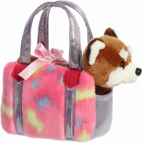 Aurora® Fashionable Fancy Pals™ Jellyroll Red Panda™ Stuffed Animal - On-The-go Companions - Stylish Accessories - Brown 6.5 Inches