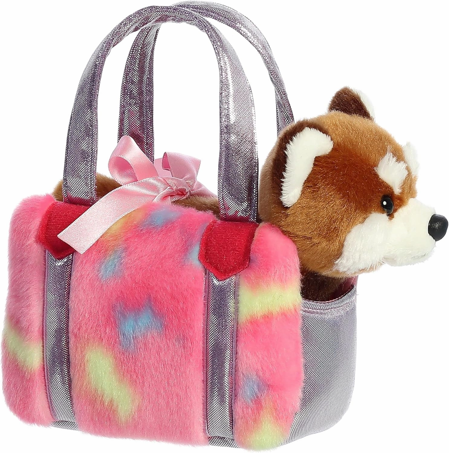Aurora® Fashionable Fancy Pals™ Jellyroll Red Panda™ Stuffed Animal - On-The-go Companions - Stylish Accessories - Brown 6.5 Inches