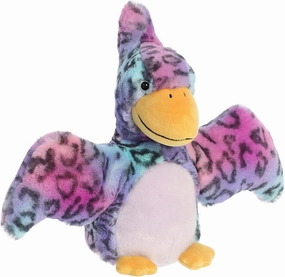 Aurora® Ferocious Dinos & Dragons Watercolor Dinos™ Paintbrush Pteranodon™ Stuffed Animal - Prehistoric Fun - Cuddly Companions - Pink 9 Inches