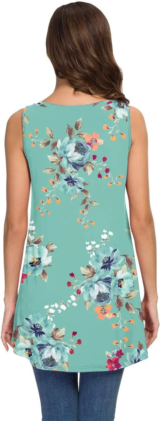 AWULIFFAN Women's Summer Casual Short Sleeve V-Neck T-Shirt Tunic Tops Blouse Shirts