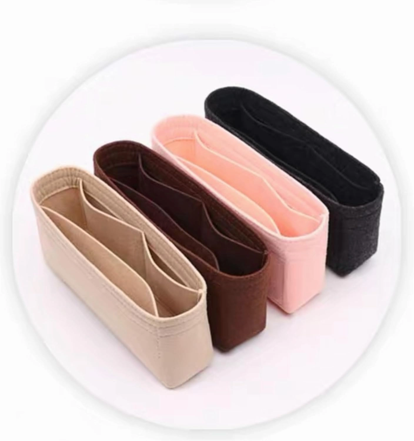 Bag Organizer for Balenciaga Classic City Handbag(38L x 25H x 13D cm)|Handmade Custom Bag Insert|2mm Felt Bag Liner|Women Handbag Shaper (Brown, Style A: Exposure)