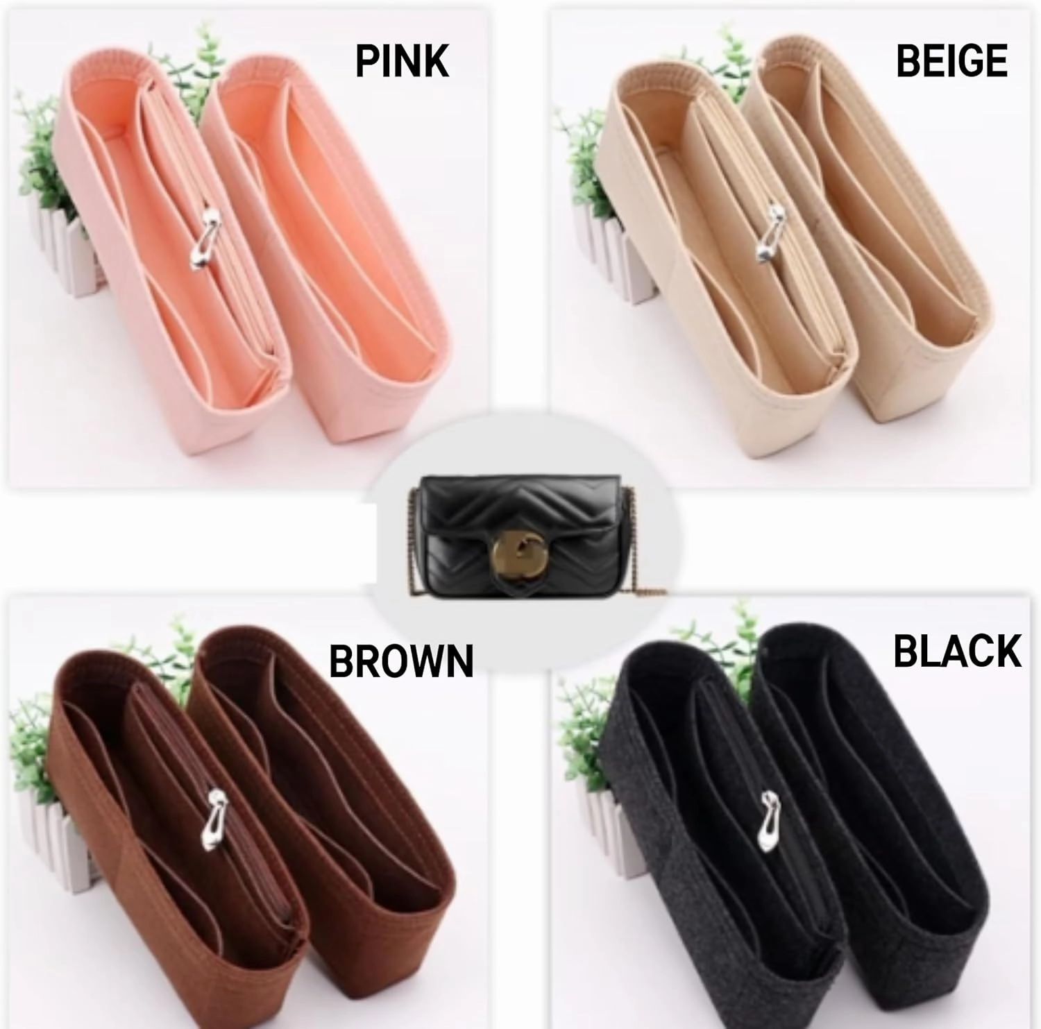 Bag Organizer for Balenciaga Classic City Handbag(38L x 25H x 13D cm)|Handmade Custom Bag Insert|2mm Felt Bag Liner|Women Handbag Shaper (Brown, Style A: Exposure)