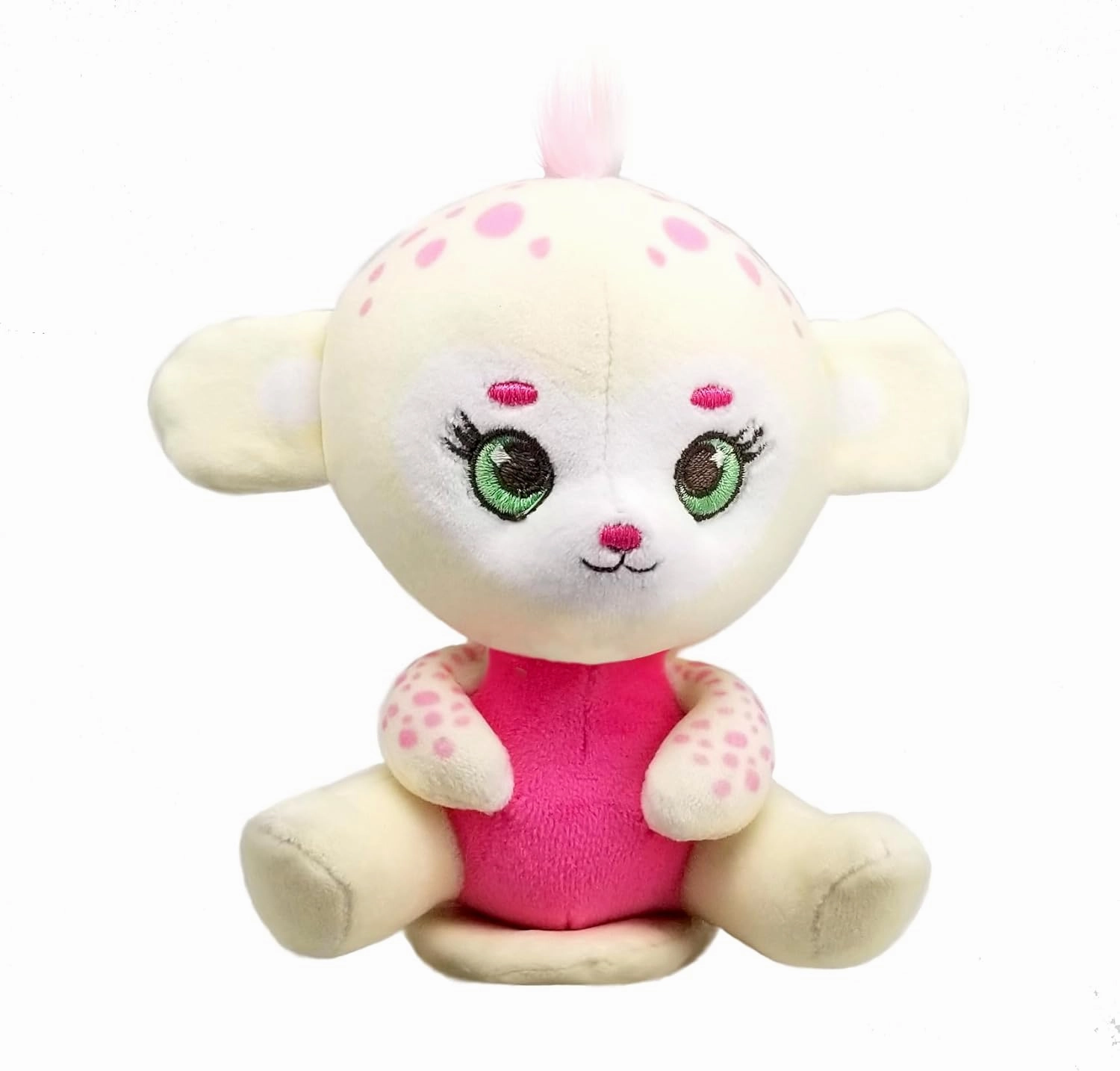 Bauer Spielwaren Shoulderkins - Squish: Soft Plush Toy with Magnet to Place on the Shoulder, Beige (18041)