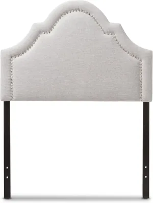 Baxton Studio Rita Headboard, Twin, Beige,Silver