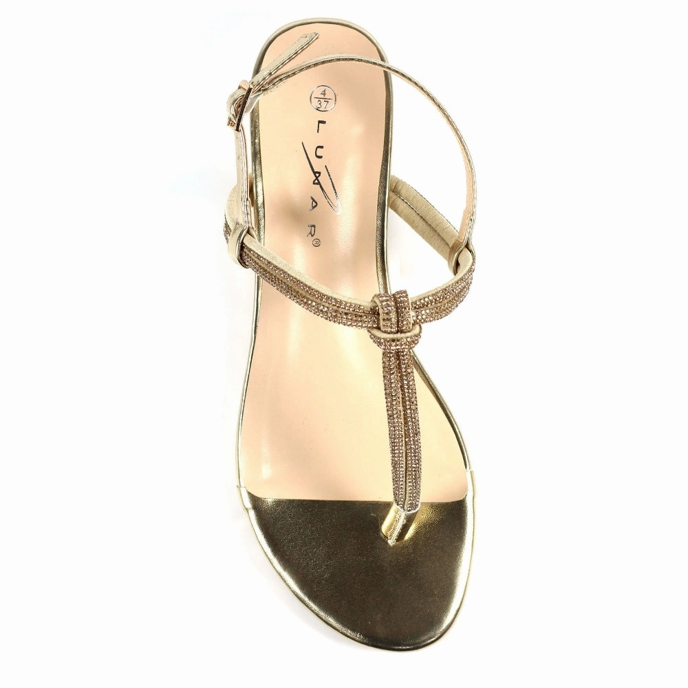 Beccles Gold Toe Post Sandals