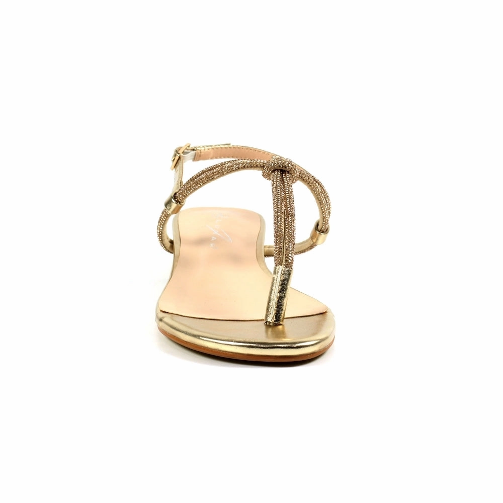 Beccles Gold Toe Post Sandals