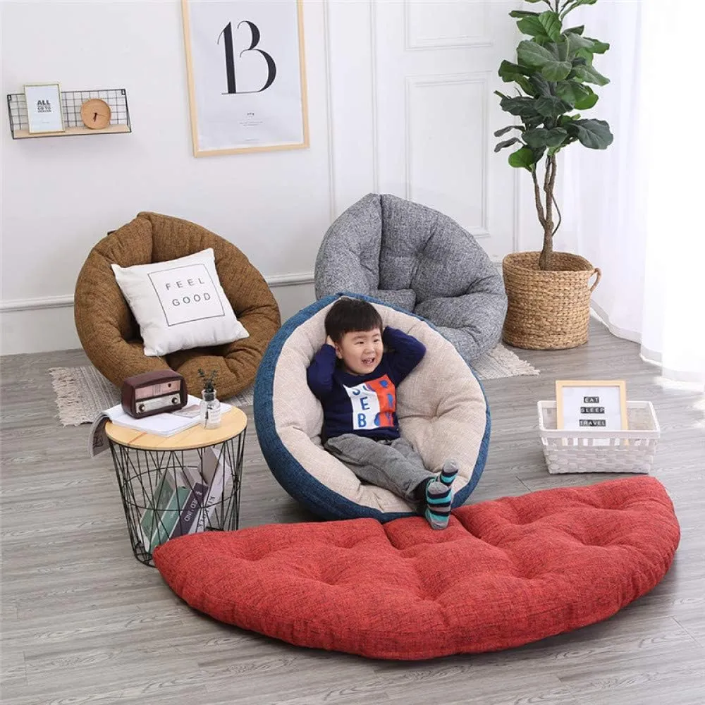 Bed Head Cushion Sofa Back Soft Bag Lazy Sofa Floor Sofa Multifunctional Foe Reading Watching TV Gathering,Red