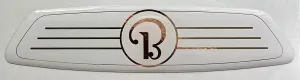 Beechcraft Bonanza V-Tail Control Yoke Hub Emblem, Dome Label