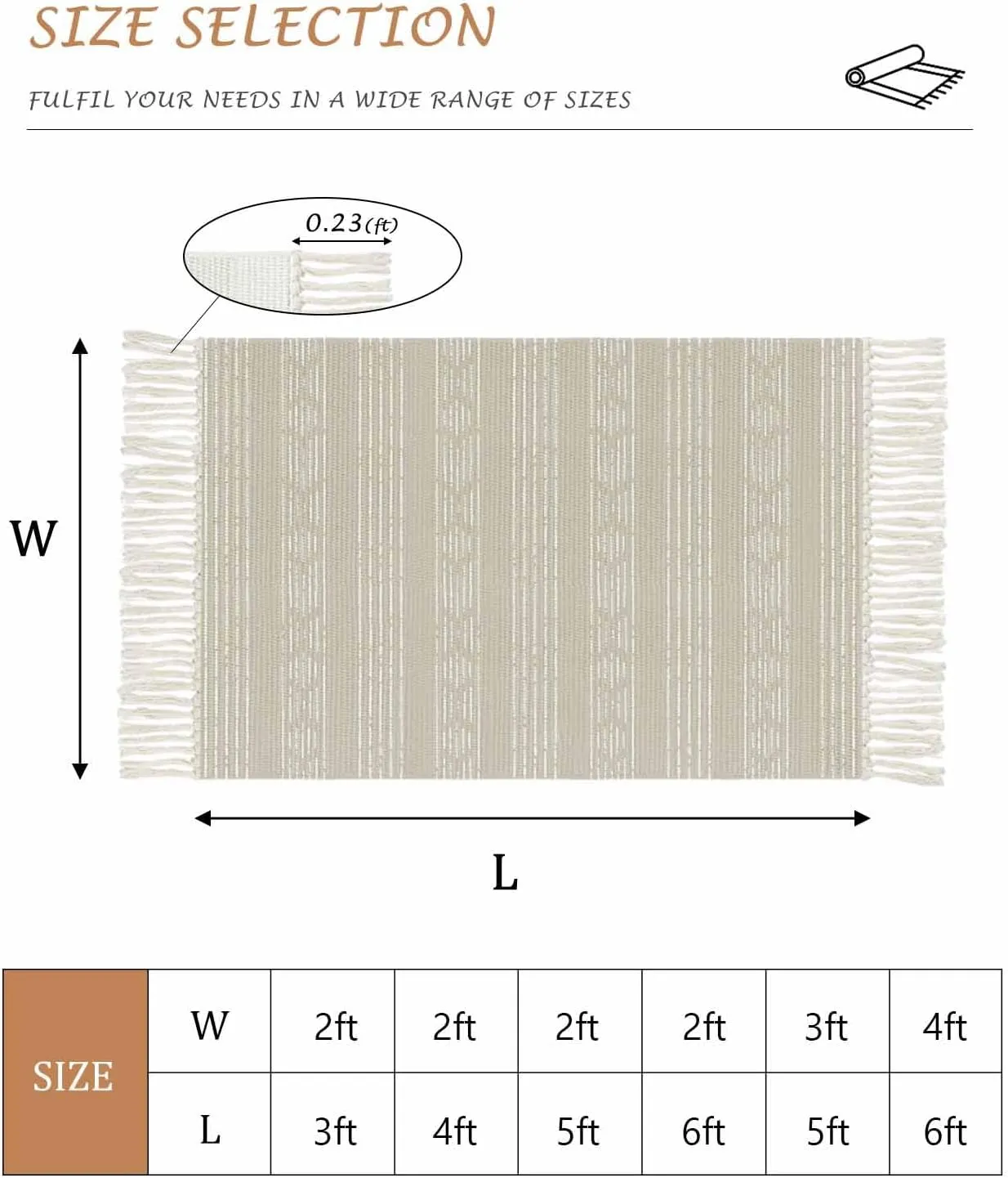 Beige Boho Kitchen Hallway Runner Rug 2X5 Ft Carpet, Washable Woven Throw Carpet with Tassel, Vintage Farmhouse Bohemian Tribe Striped Non-Shedding Entryway Laundry Rugs