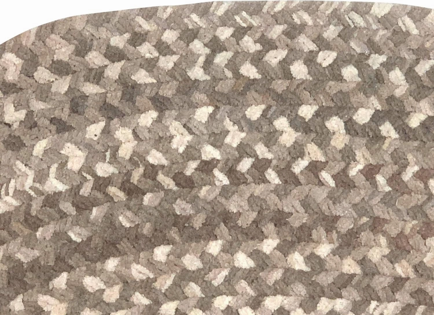 Better Trends Ombre Area Rug, 24" x 72" Runner, Reversible and Durable, 100% Soft Cotton Anti-Fatigue Chenille, Braided Rug for Entryway Living Room, Kitchen - Beige