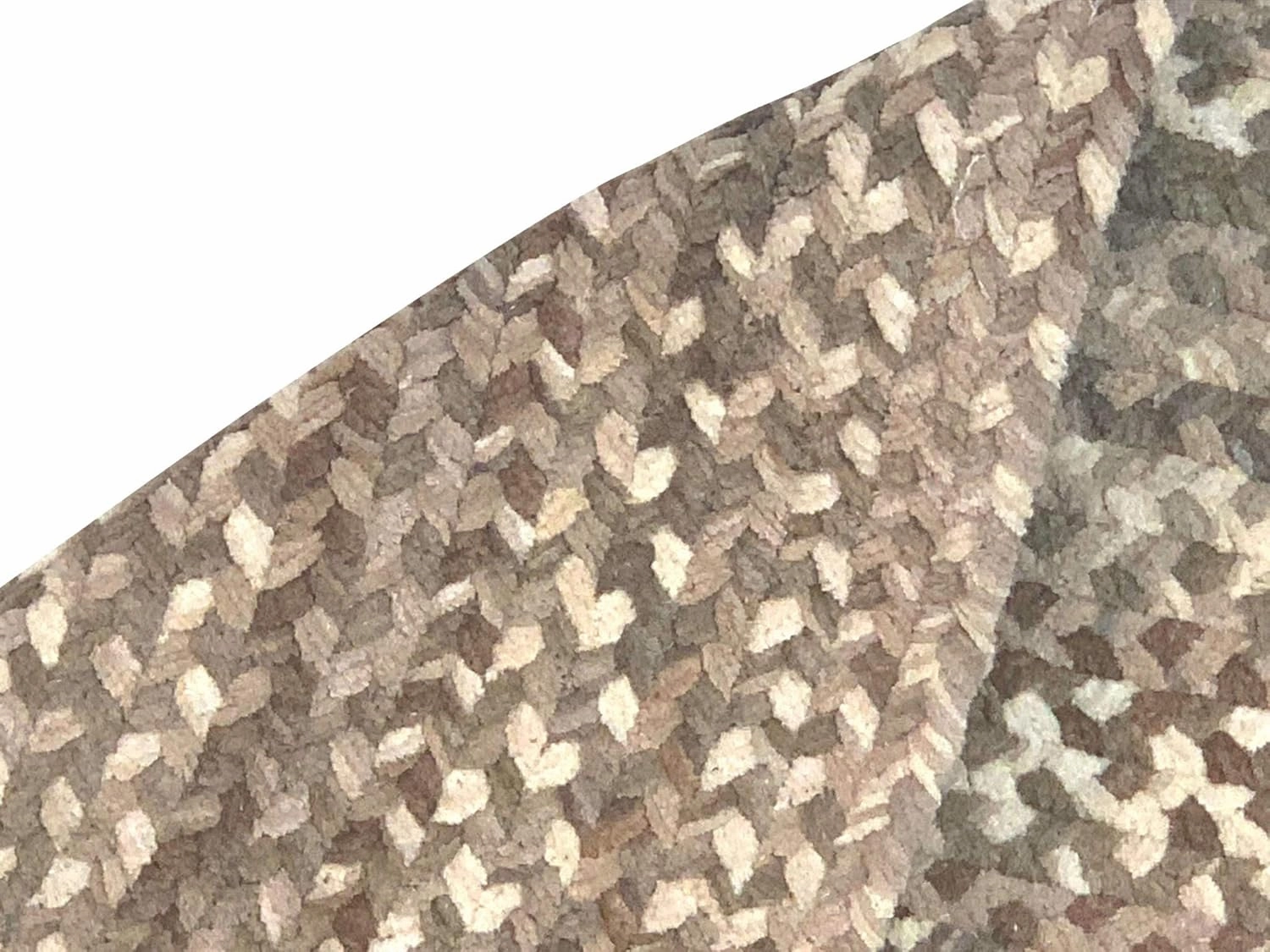 Better Trends Ombre Area Rug, 24" x 72" Runner, Reversible and Durable, 100% Soft Cotton Anti-Fatigue Chenille, Braided Rug for Entryway Living Room, Kitchen - Beige