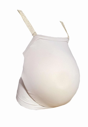 BIMEI Fake Pregnant Belly Cover Adult Belly Filler Pregnant Woman Actor Bag Accessories (Large, Beige)