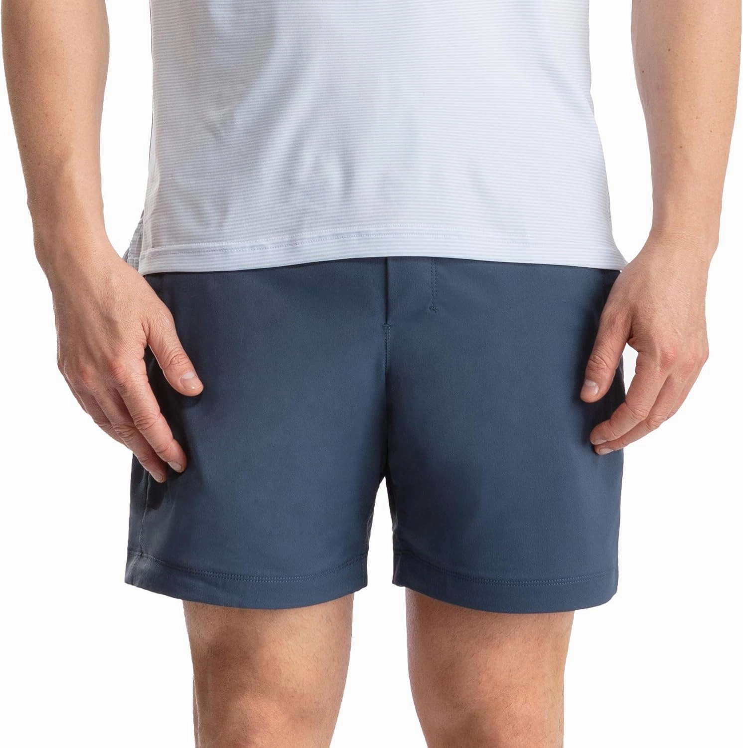 birddogs Mens Khaki Shorts – Casual, Slim Fit, Stretch Shorts with Built-in Liner for Comfort – Regular Length, 7” Inseam