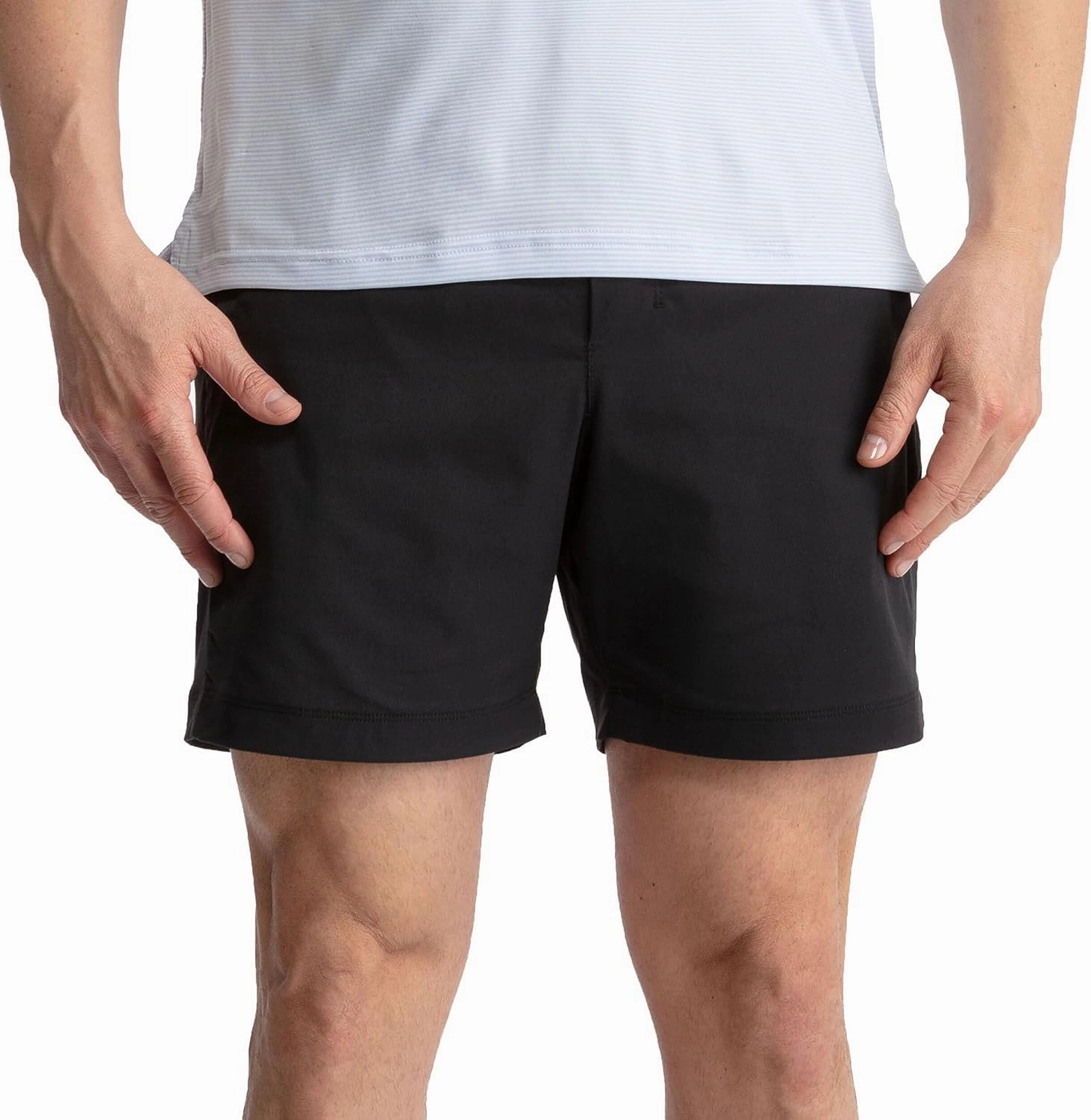 birddogs Mens Khaki Shorts – Casual, Slim Fit, Stretch Shorts with Built-in Liner for Comfort – Regular Length, 7” Inseam