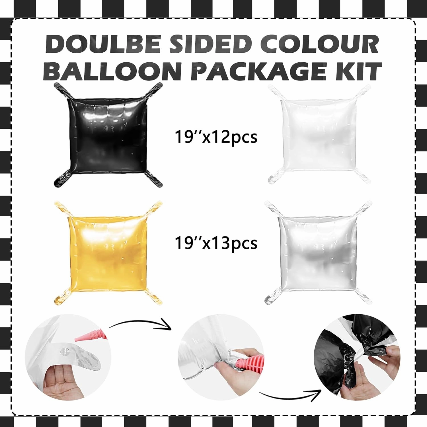 Black and Silver Balloons Wall Tunnel Backdrop Double Sided Chrome Silver Metallic Balloon Arch Garland Kit For Graduation Anniversary Birthday Party Background Decoration
