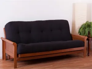 Blazing Needles Renewal 9" Twill Futon Mattress, Full, Black