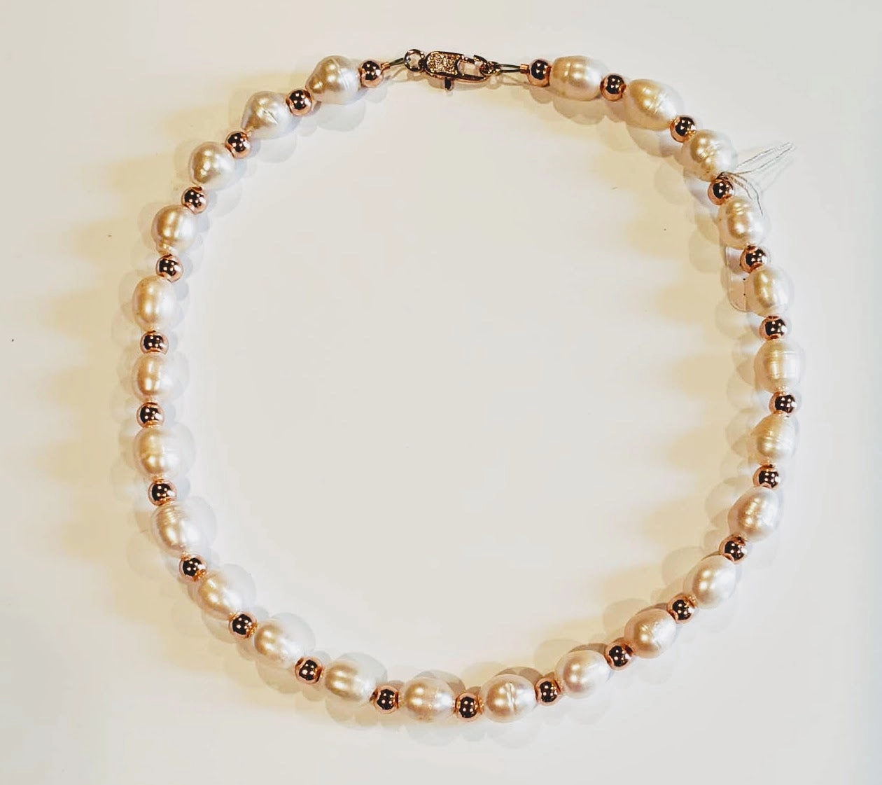 Blush Pearl & Rose Gold Necklace