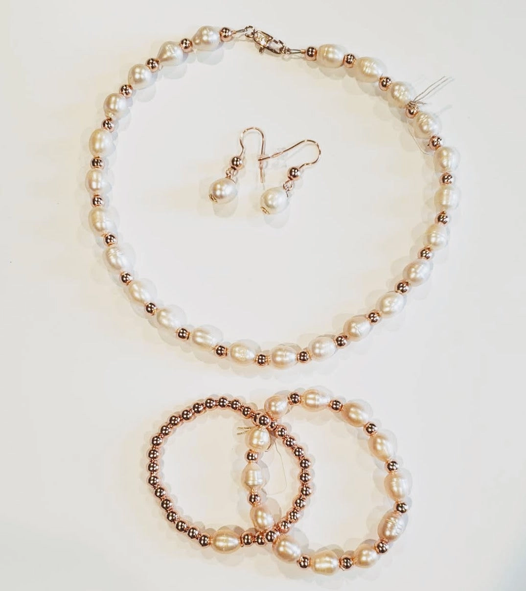 Blush Pearl & Rose Gold Necklace