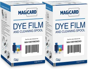 Bodno 2 x Magicard MA100YMCKO Color Ribbon - YMCKO - 100 Prints Software Demo