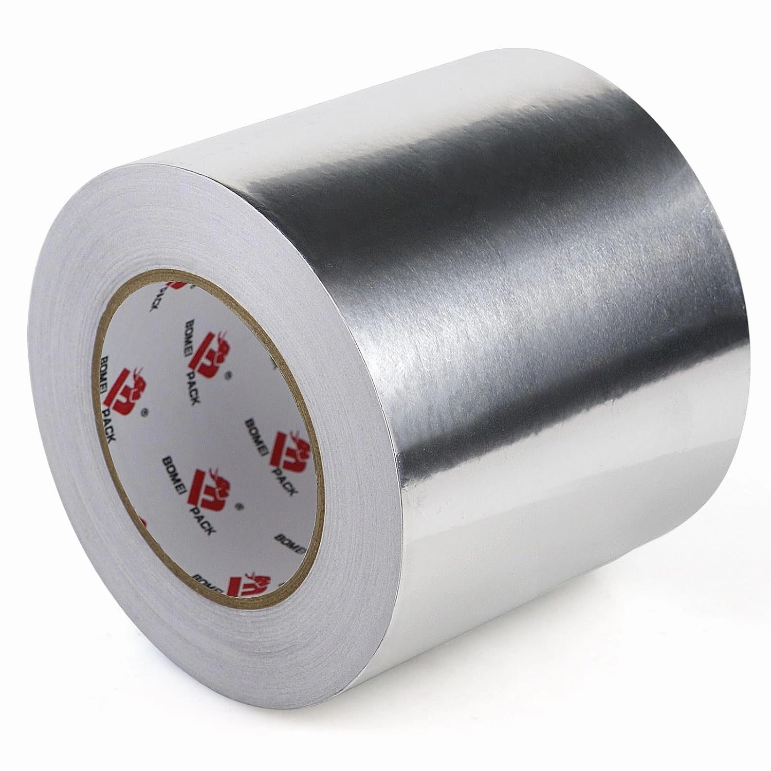 BOMEI PACK Aluminum Foil Tape,Heavy Duty Metal Duct Tape,High Temperature Silver Tape,Perfect for Sealing & Patching,HVAC,Air Ducts,Insulation and Metal Repair (5 Inch x 55 Yards)
