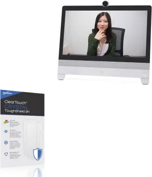 BoxWave Screen Protector Compatible with Cisco Webex DX80 - ClearTouch Crystal ToughShield 9H (2-Pack), Clear 9H Tough Flexible Film Screen Protector