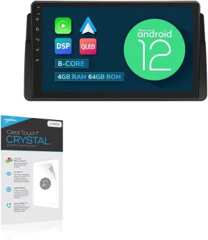 BoxWave Screen Protector Compatible with Eonon E46A12S - ClearTouch Crystal (2-Pack), HD Film Skin - Shields from Scratches