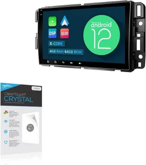 BoxWave Screen Protector Compatible with Eonon GMA12S - ClearTouch Crystal (2-Pack), HD Film Skin - Shields from Scratches