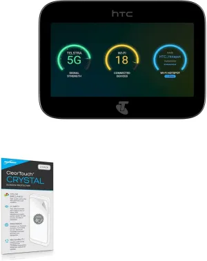 BoxWave Screen Protector Compatible with HTC 5G Hub - ClearTouch Crystal (2-Pack), HD Film Skin - Shields from Scratches for HTC 5G Hub
