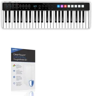 BoxWave Screen Protector Compatible with IK Multimedia iRig Keys I/O 49 - ClearTouch Crystal ToughShield 9H (2-Pack), Clear 9H Tough Flexible Film Screen Protector